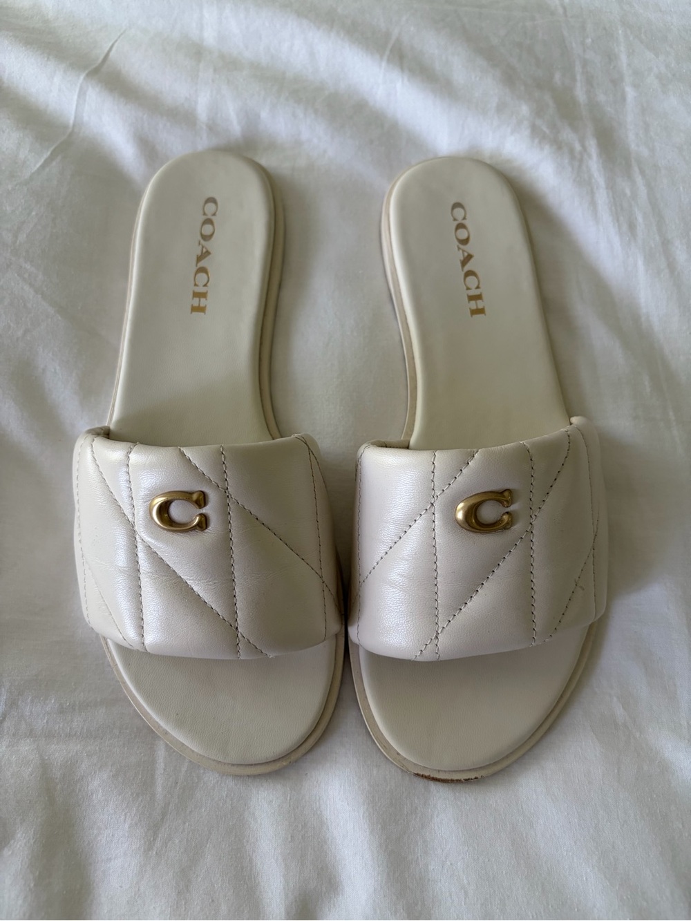 Coach Holly Quilted Leather Sandals